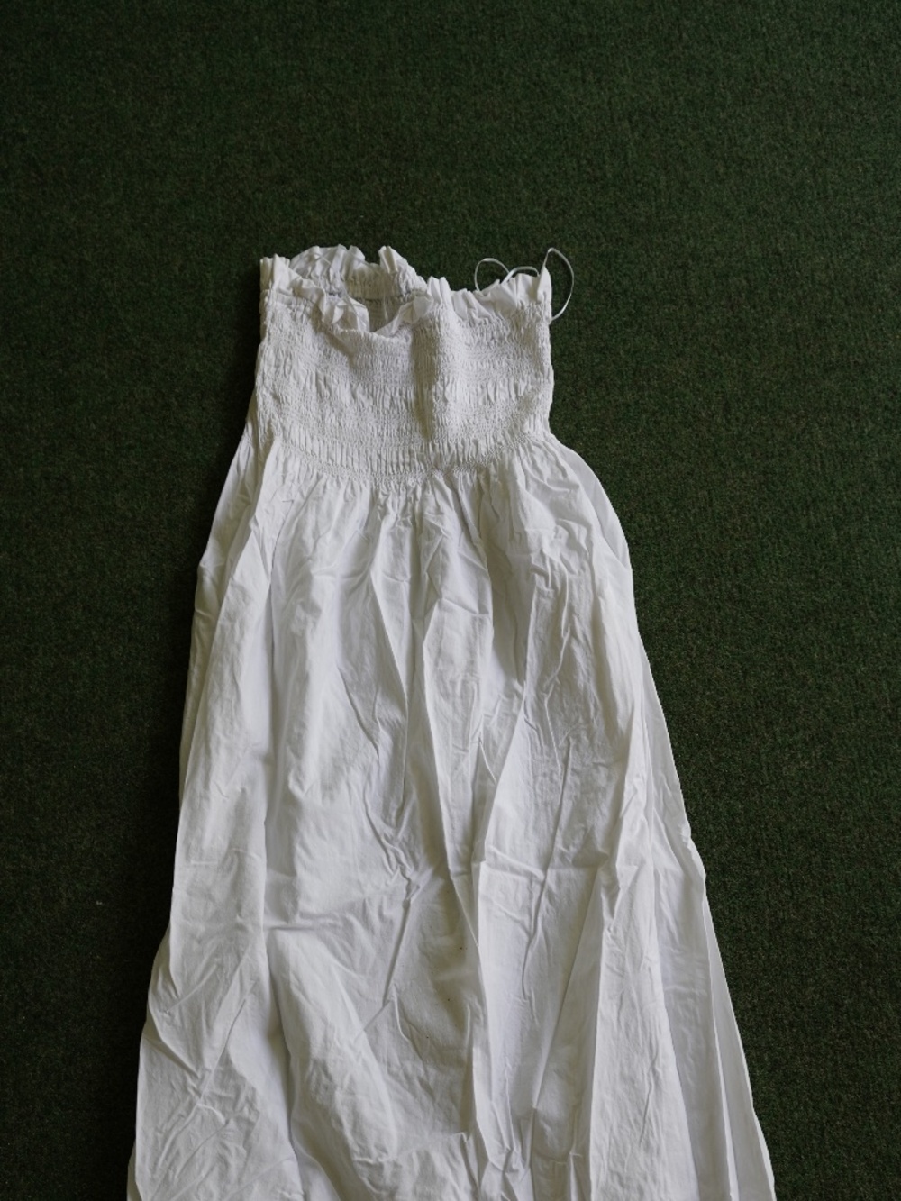 H&M White Strapless Summer Dress